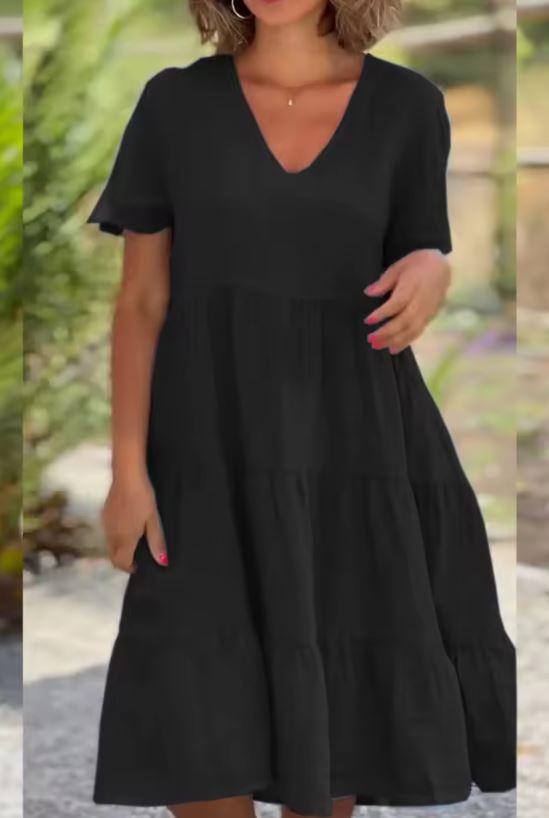 SOFIA | Light Summer Dress with Flowing Fit and Elegant Casual Style