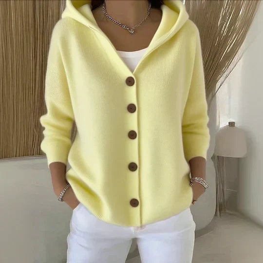 Zoé - Soft Knit Cardigan with Hood