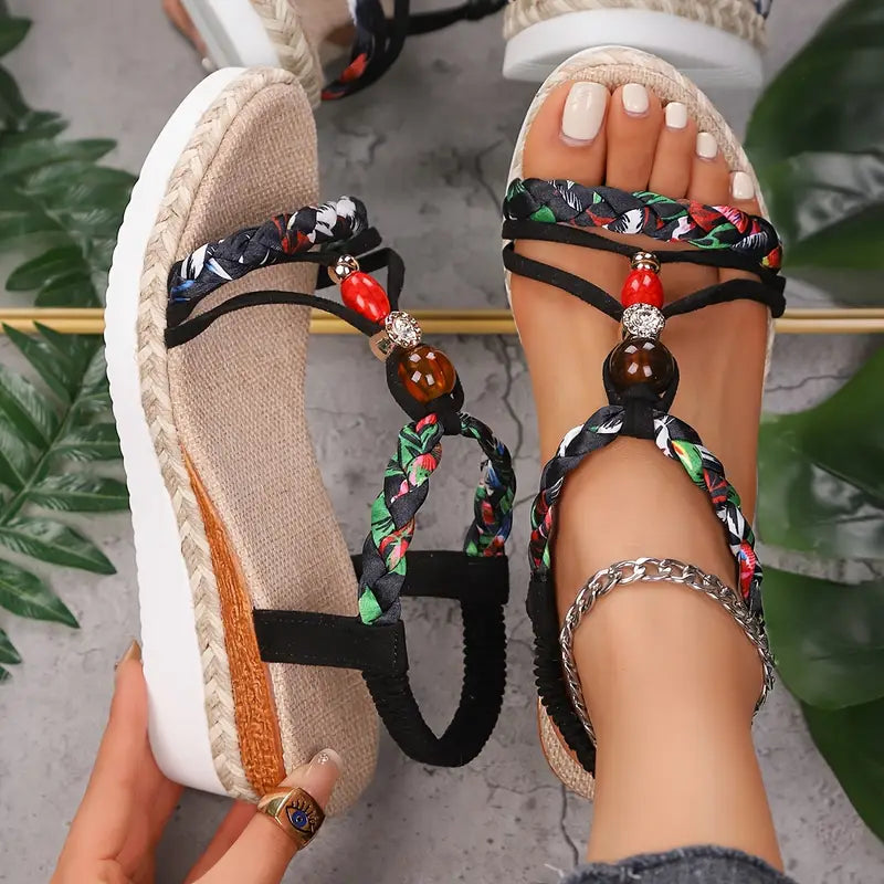 SANNE | Comfortable Low-Heeled Sandals for Every Summer Occasion