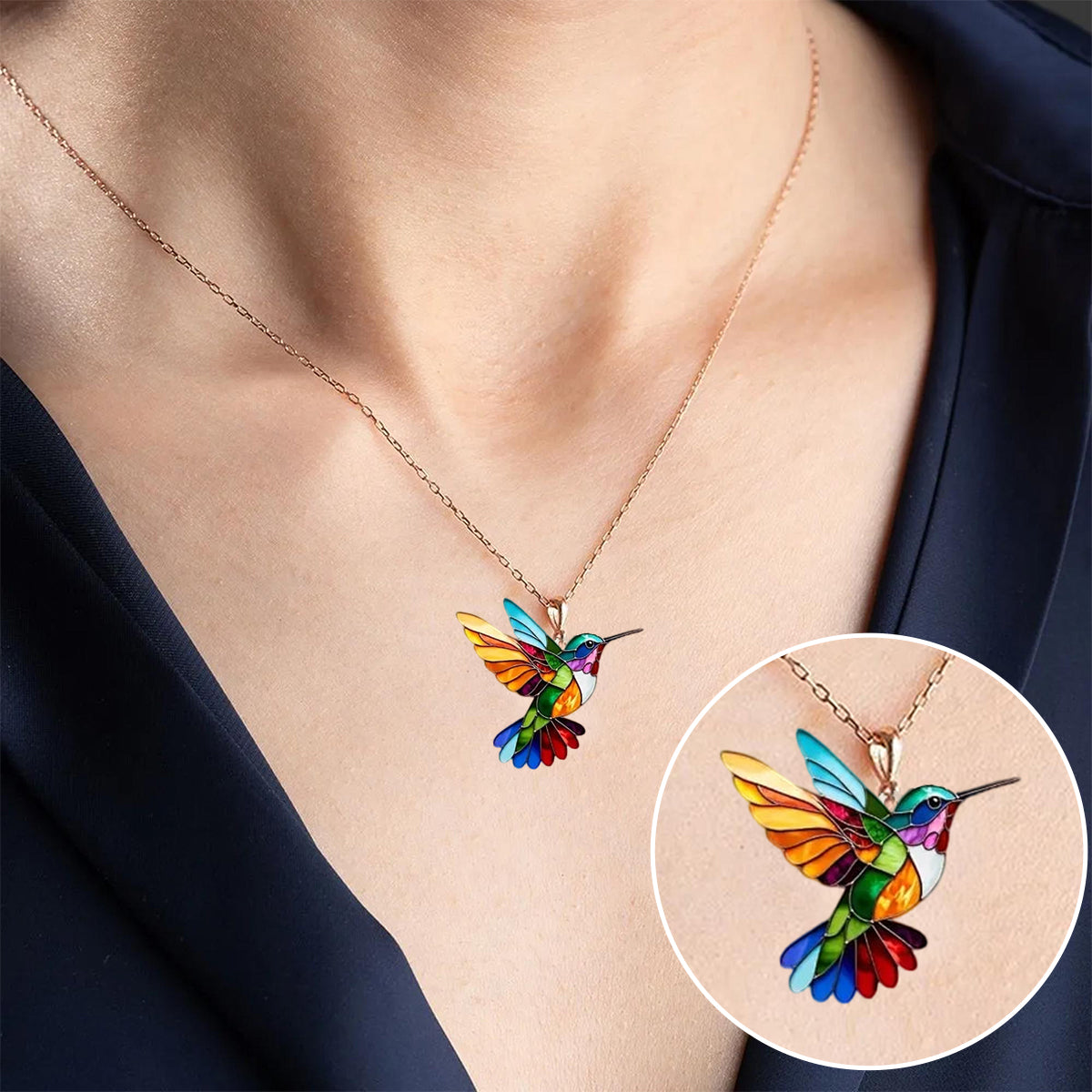 Auréa™ - The Colibri Necklace Elegance Glamour and Chic