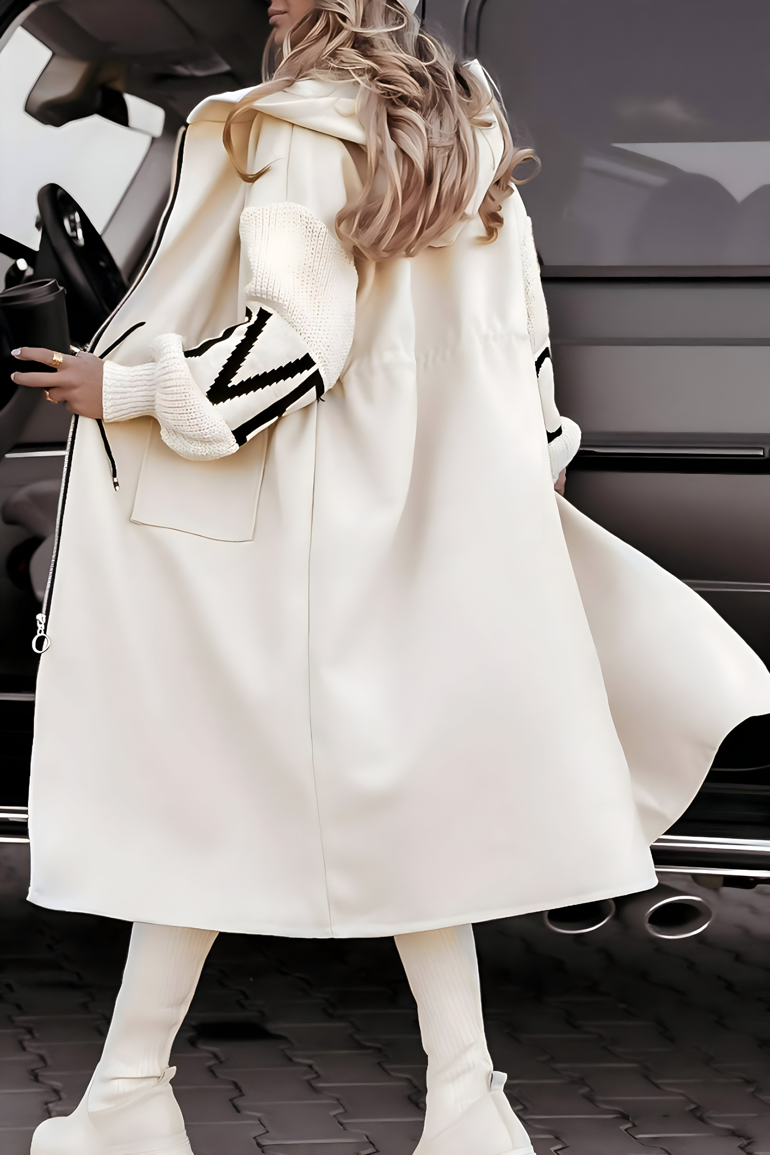 EVELINA | Elegant Coat with Hood that Offers Refinement and Daily Comfort