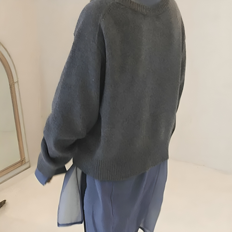 Luna Women's Cardigan Soft Knit Asymmetrical Buttons Relaxed Fit Casual Layering All Seasons