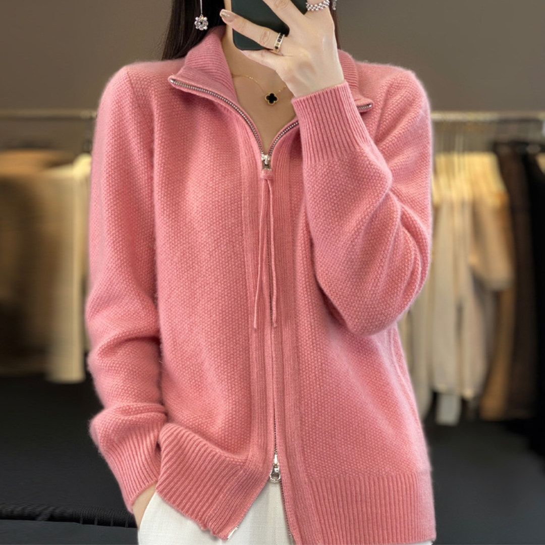 Luna Women's Zip-Up Cardigan Soft, Comfortable and Versatile for All Seasons