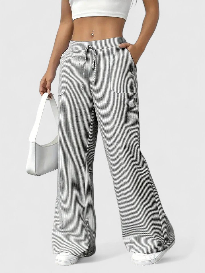 Dominique | Spacious and comfortable pants with elegant details
