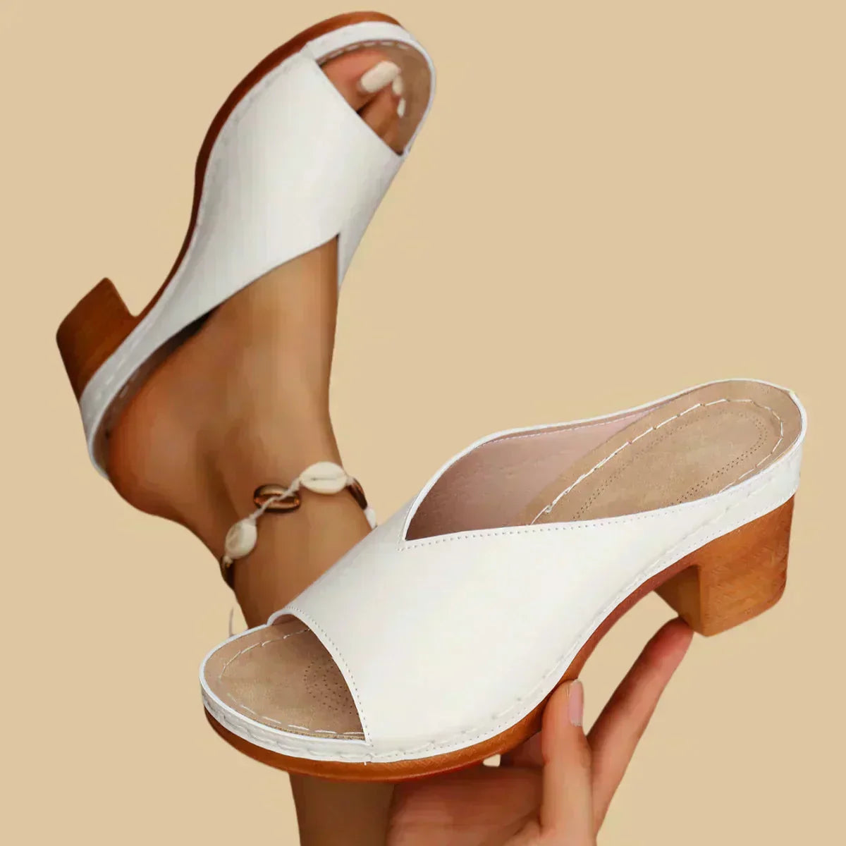 GABRIELLA | Elegant and Comfortable Orthopedic Sandals with Wide Heel for Everyday Use