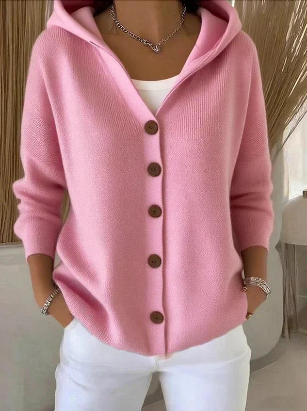 Zoé - Soft Knit Cardigan with Hood