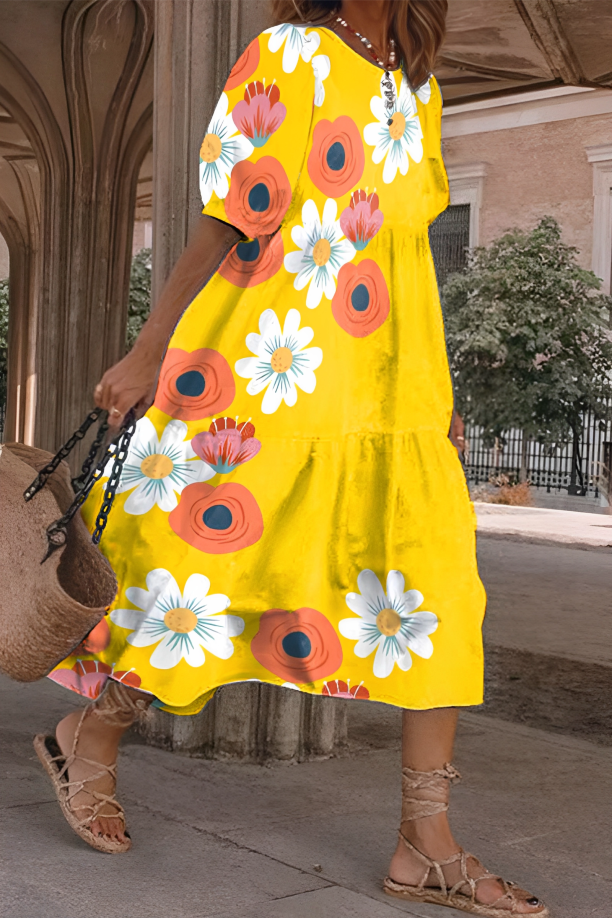 Iris | Elegant and Comfortable Midi Dress