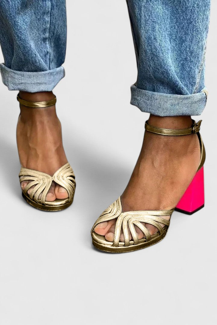 Refined Sophisticated Real Leather Heels