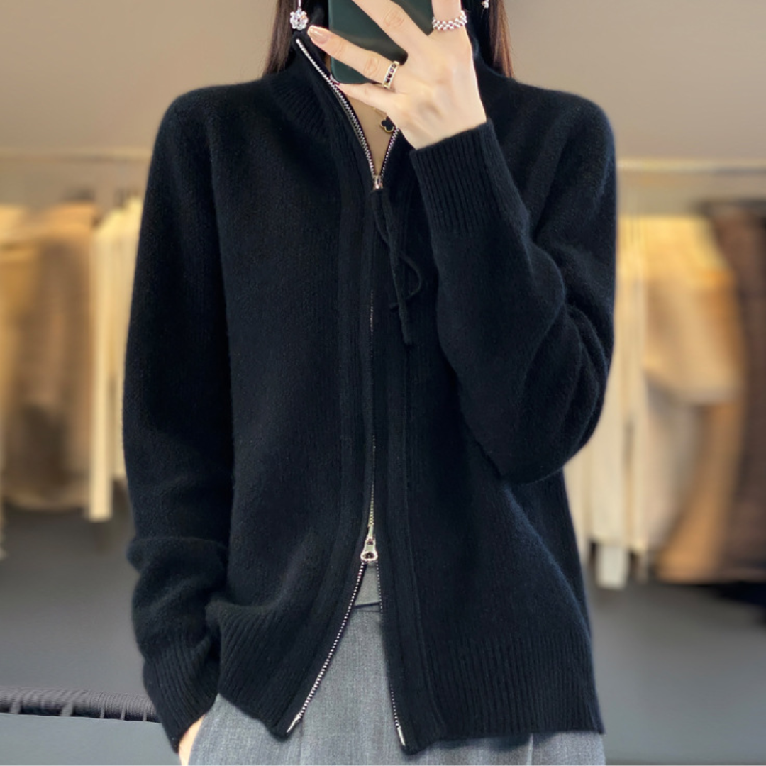 Luna Women's Zip-Up Cardigan Soft, Comfortable and Versatile for All Seasons
