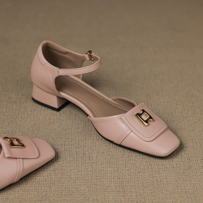 Elvane Leather Mary-Janes