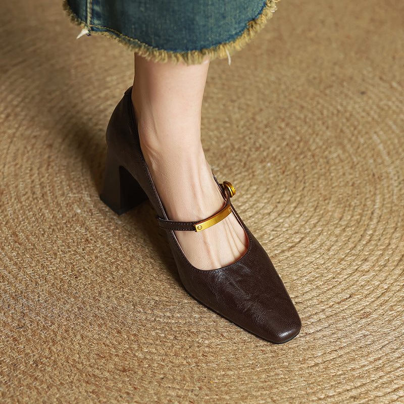 Marleon Leather Pumps