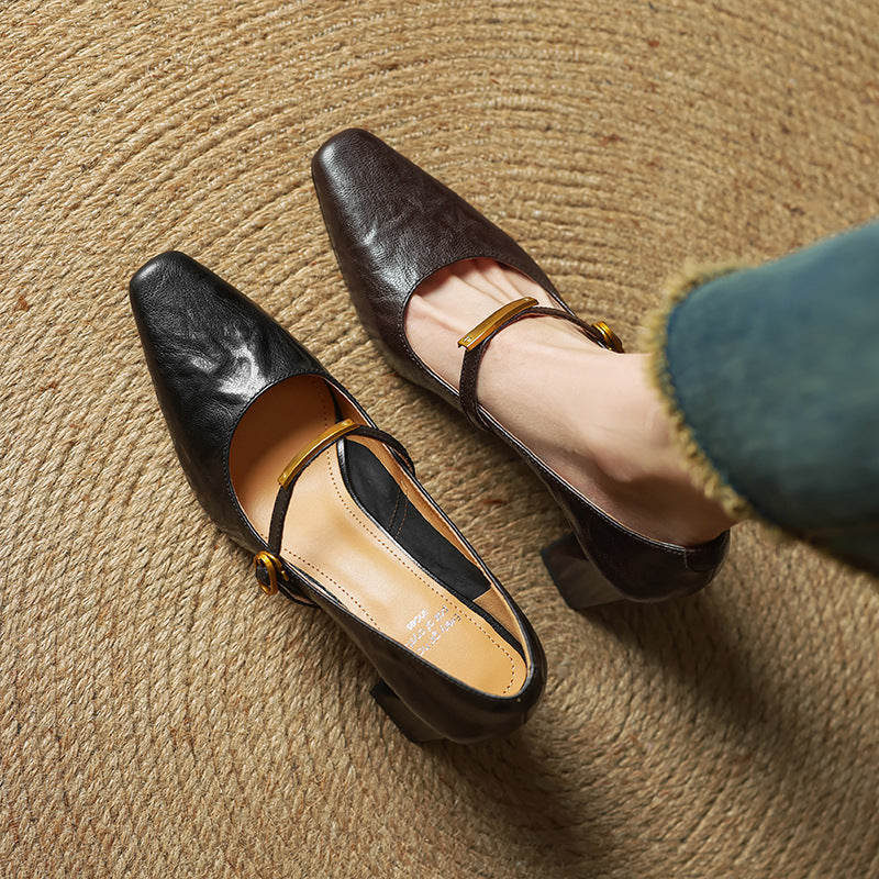Marleon Leather Pumps