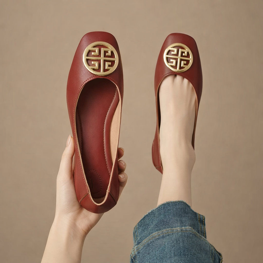 Orchard Leather Ballet Flats