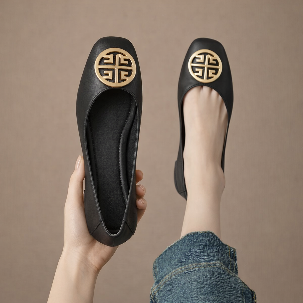 Orchard Leather Ballet Flats