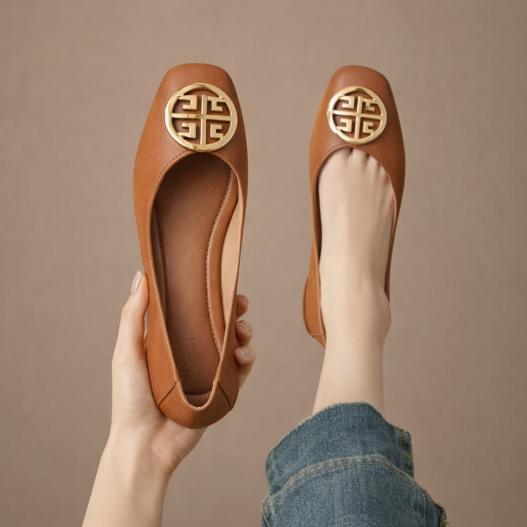 Orchard Leather Ballet Flats