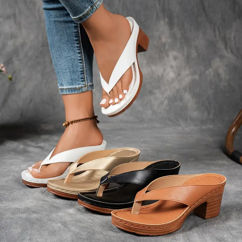 STELLA | Orthopedic Heel Sandals for Effortless Support & Timeless Chic