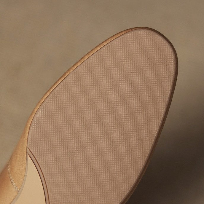 Corinne Round Toe Leather Mary Jane