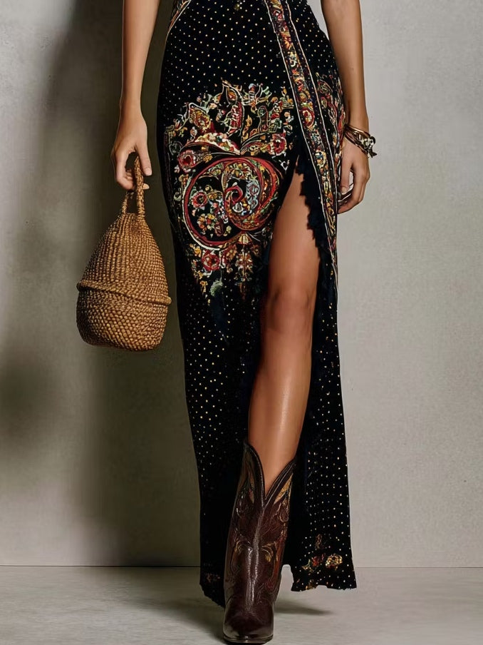 Avah | Bohemian Printed Maxi Dress