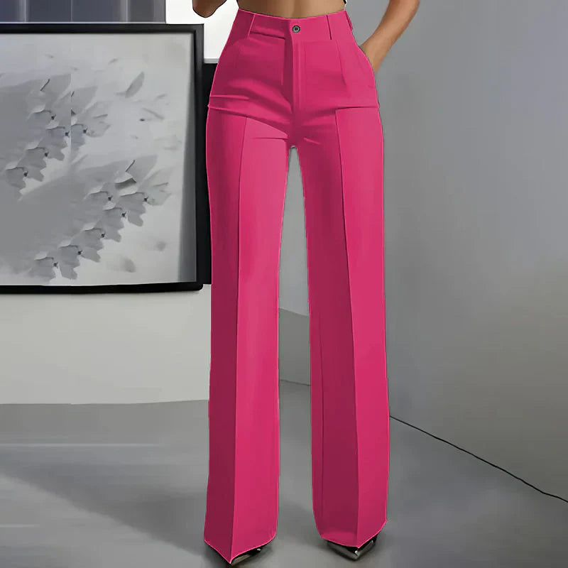ELINORA | Chic high-waisted trousers with a flattering fit for work and elegant moments