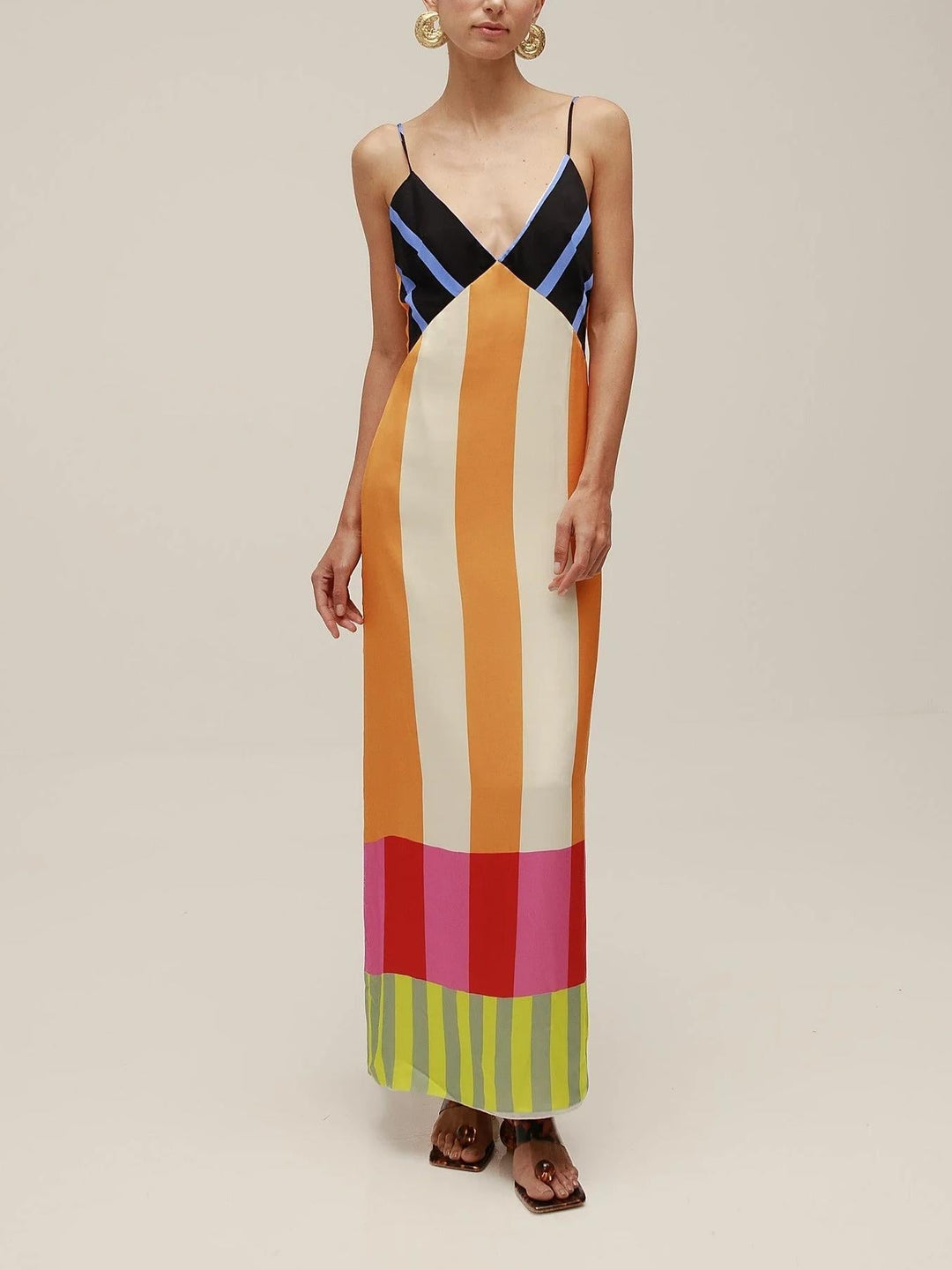 VITTORIA | Long Floral Dress with a Embracing Fit for Sunny Days