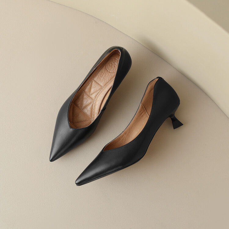 Glamour Line Real Leather Pumps