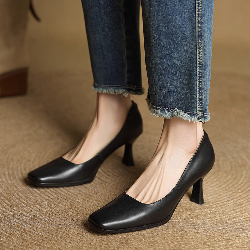 Elviera Leather Pumps