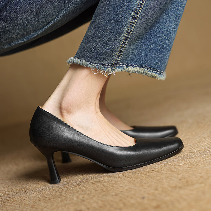 Elviera Leather Pumps