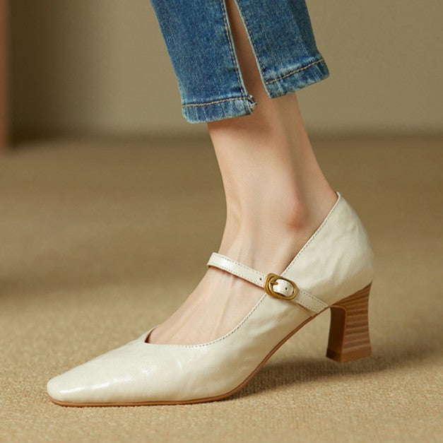 Orvane Mary Jane in Leather