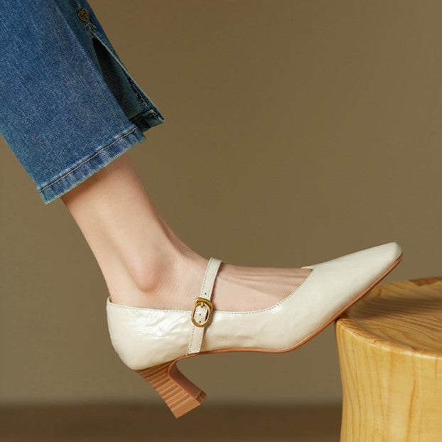 Orvane Mary Jane in Leather