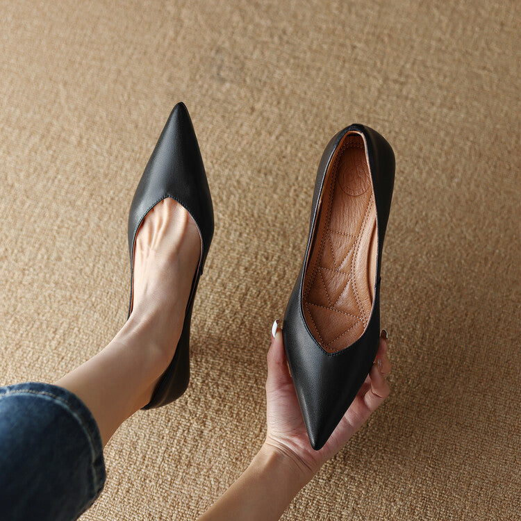 Glamour Line Real Leather Pumps