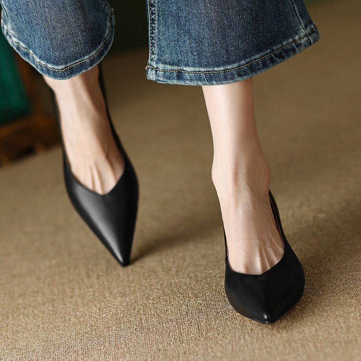 Glamour Line Real Leather Pumps