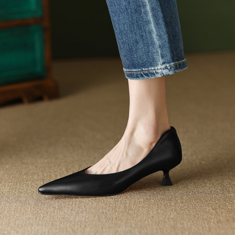 Glamour Line Real Leather Pumps