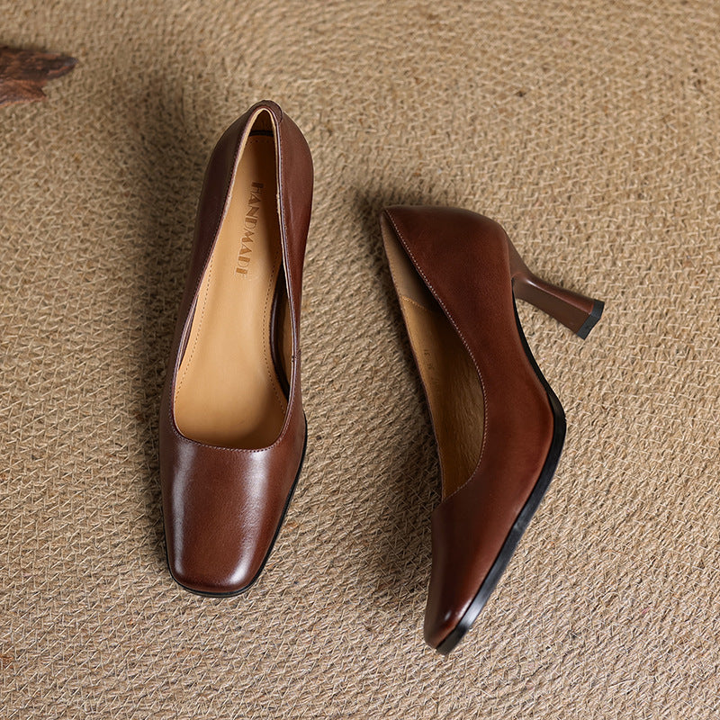 Elviera Leather Pumps