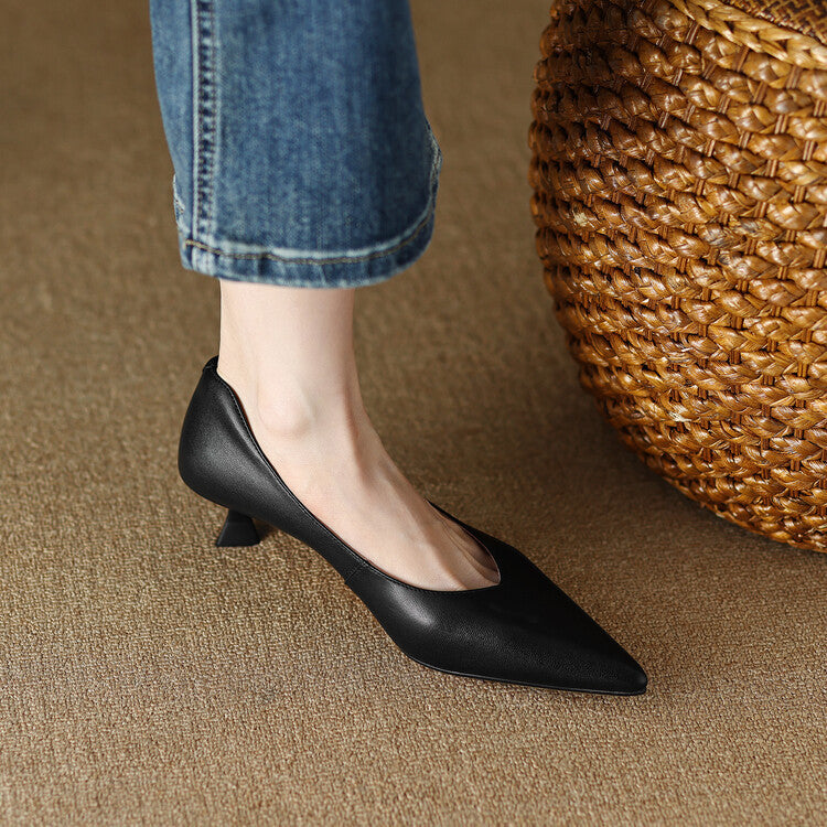 Glamour Line Real Leather Pumps