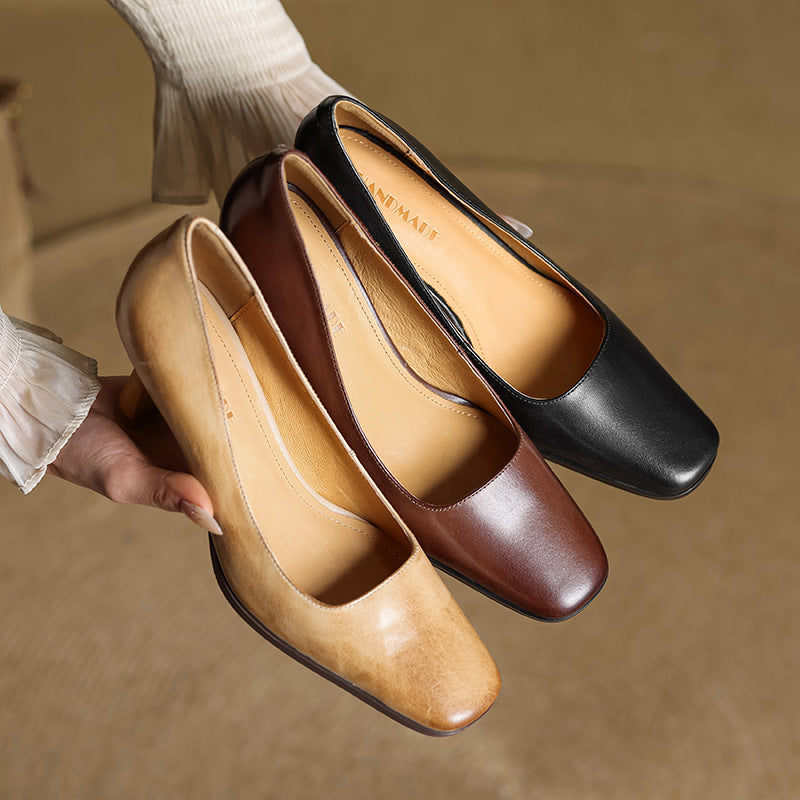 Elviera Leather Pumps