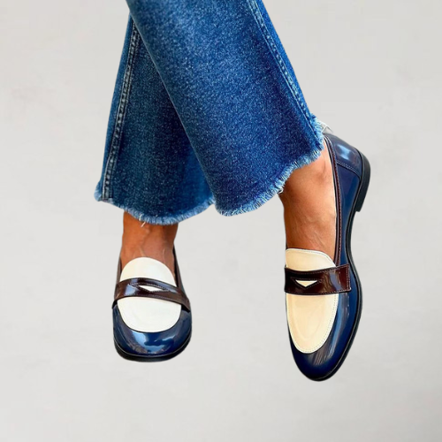 Daniela | Navy Blue Moccasin