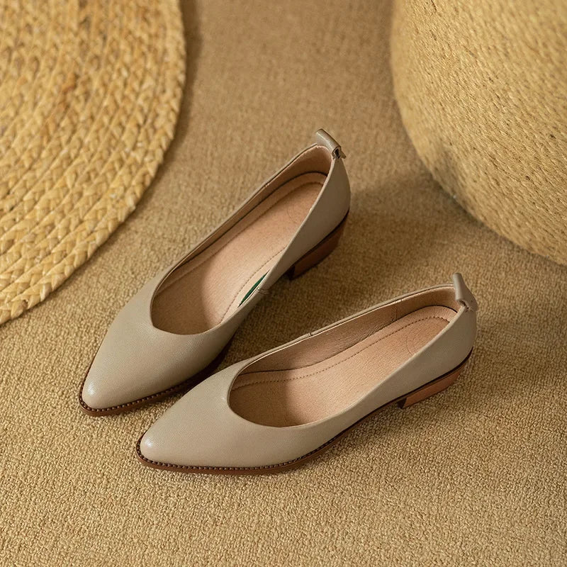 Classic Comfort Real Leather Pumps