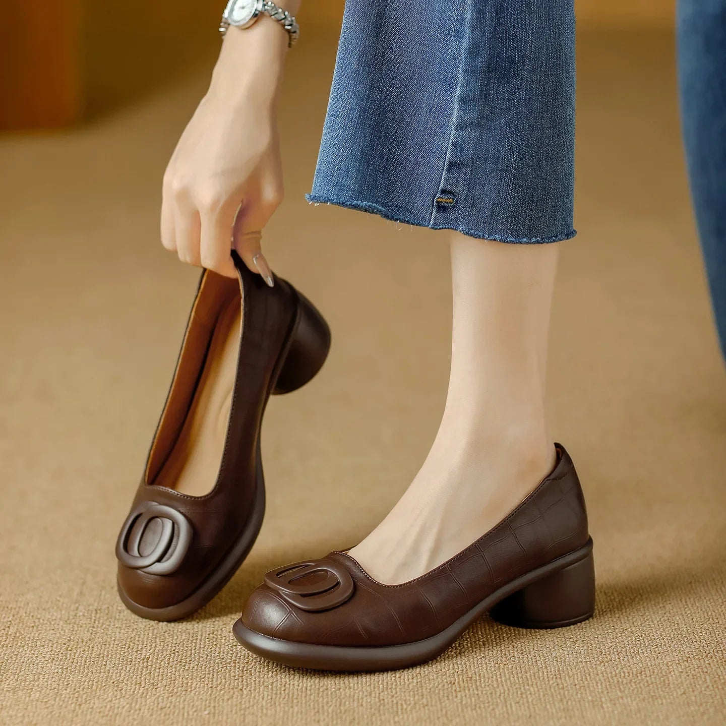 Elodie | Classic Comfort Heels