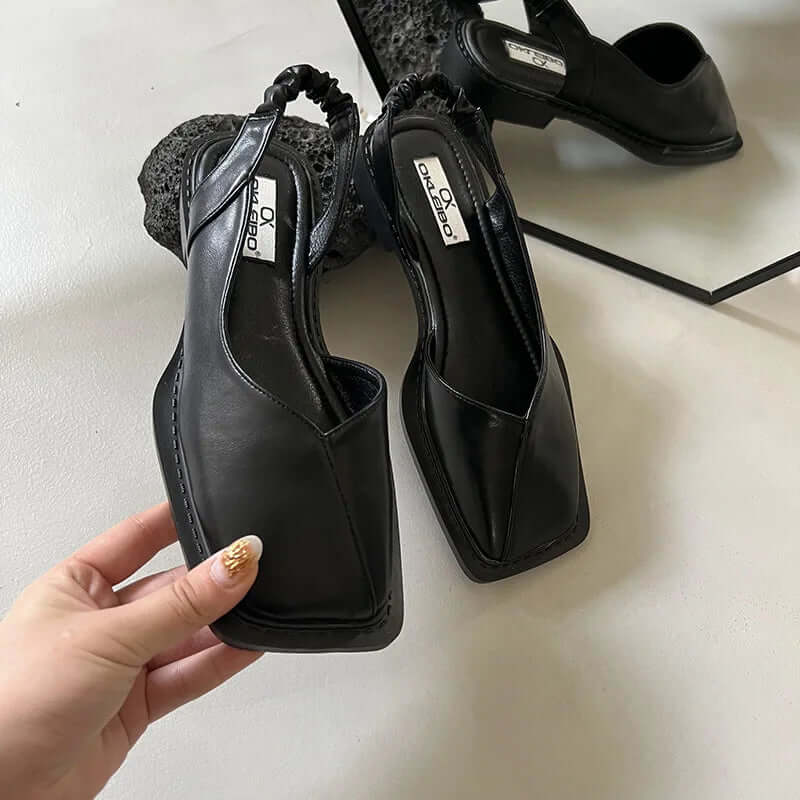 Slip-On Real Leather Flats