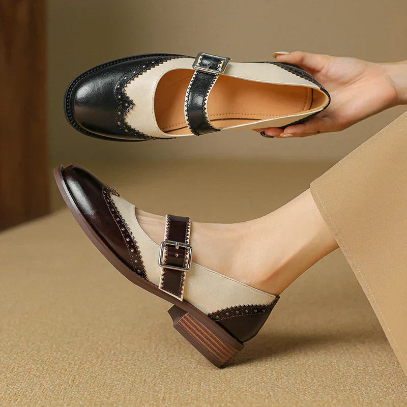 Miana Real Leather Mary Janes