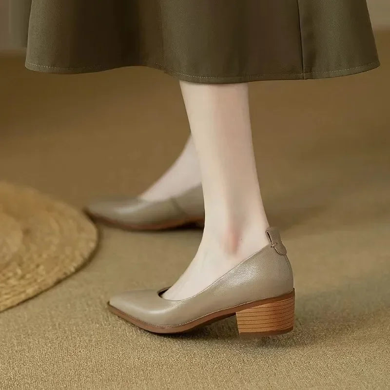 Classic Comfort Real Leather Pumps