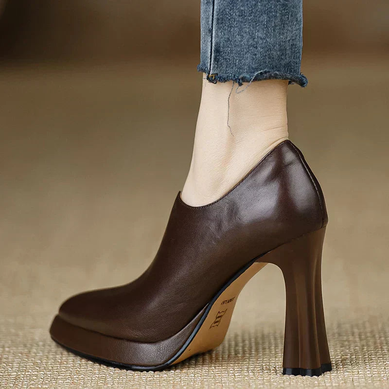 Stylish Real Leather Pumps