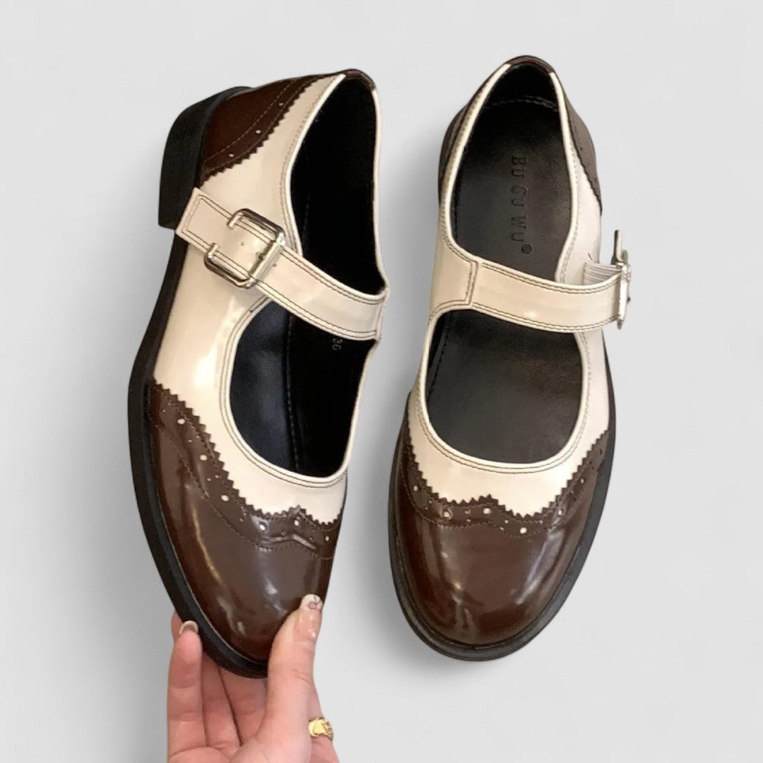 Vintage T-Bar Comfort Real Leather Mary Jane Shoes