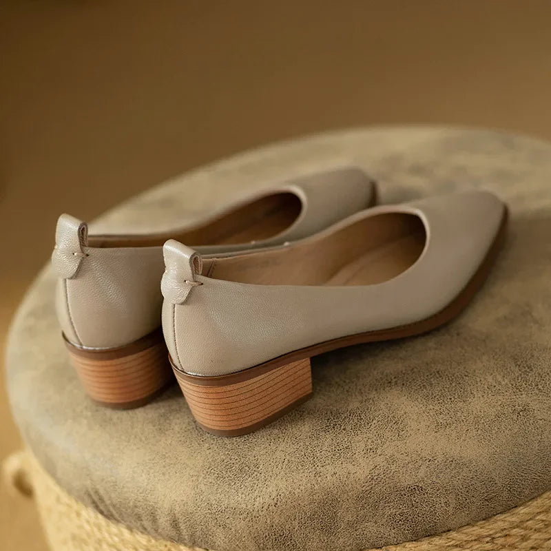 Classic Comfort Real Leather Pumps
