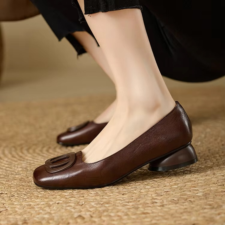 Opium Leather Ballerinas