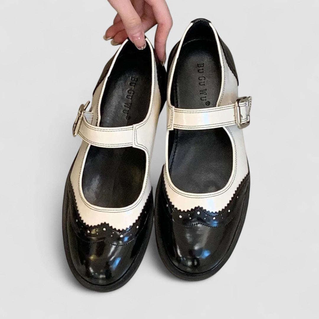 Vintage T-Bar Comfort Real Leather Mary Jane Shoes