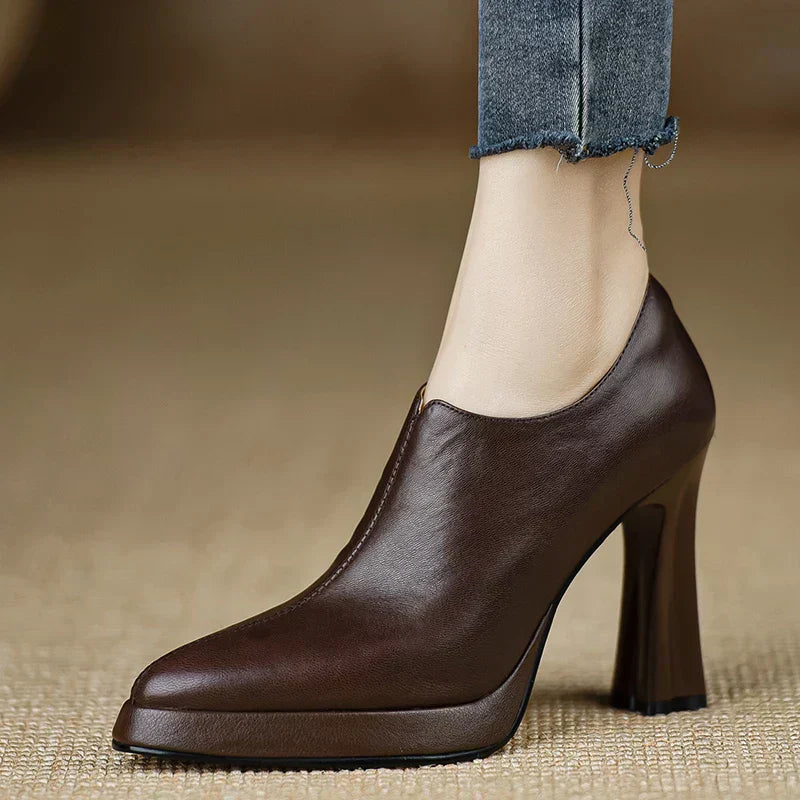 Stylish Real Leather Pumps