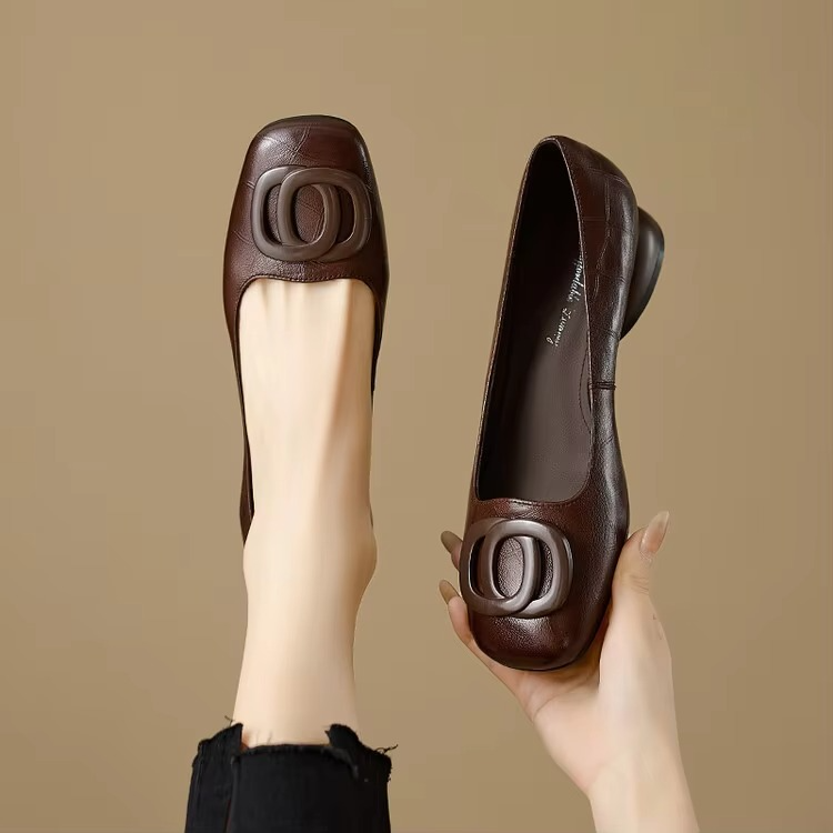 Opium Leather Ballerinas