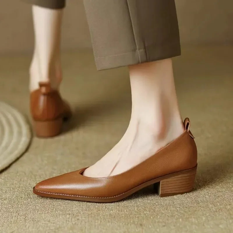 Classic Comfort Real Leather Pumps
