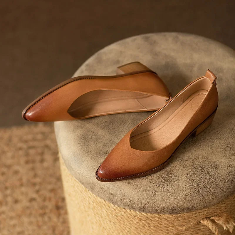 Classic Comfort Real Leather Pumps